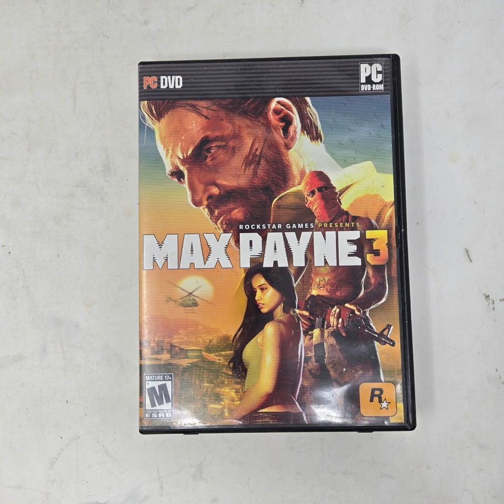 Max Payne 3 PC DVD-ROM Rockstar Games Action‎ Shooter with Manual
